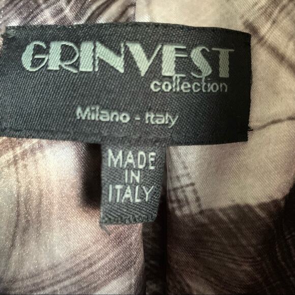 Grinvest Milano Italy Collection Black Trench with Fur Trim Size XL - Picture 6 of 9